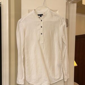 INC International Concepts Men's White Casual Button-Down Shirt